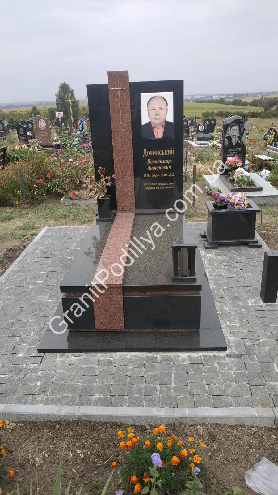 Подвійний пам'ятник з граніту - Кам'янець-Подільський | GranitPodillya